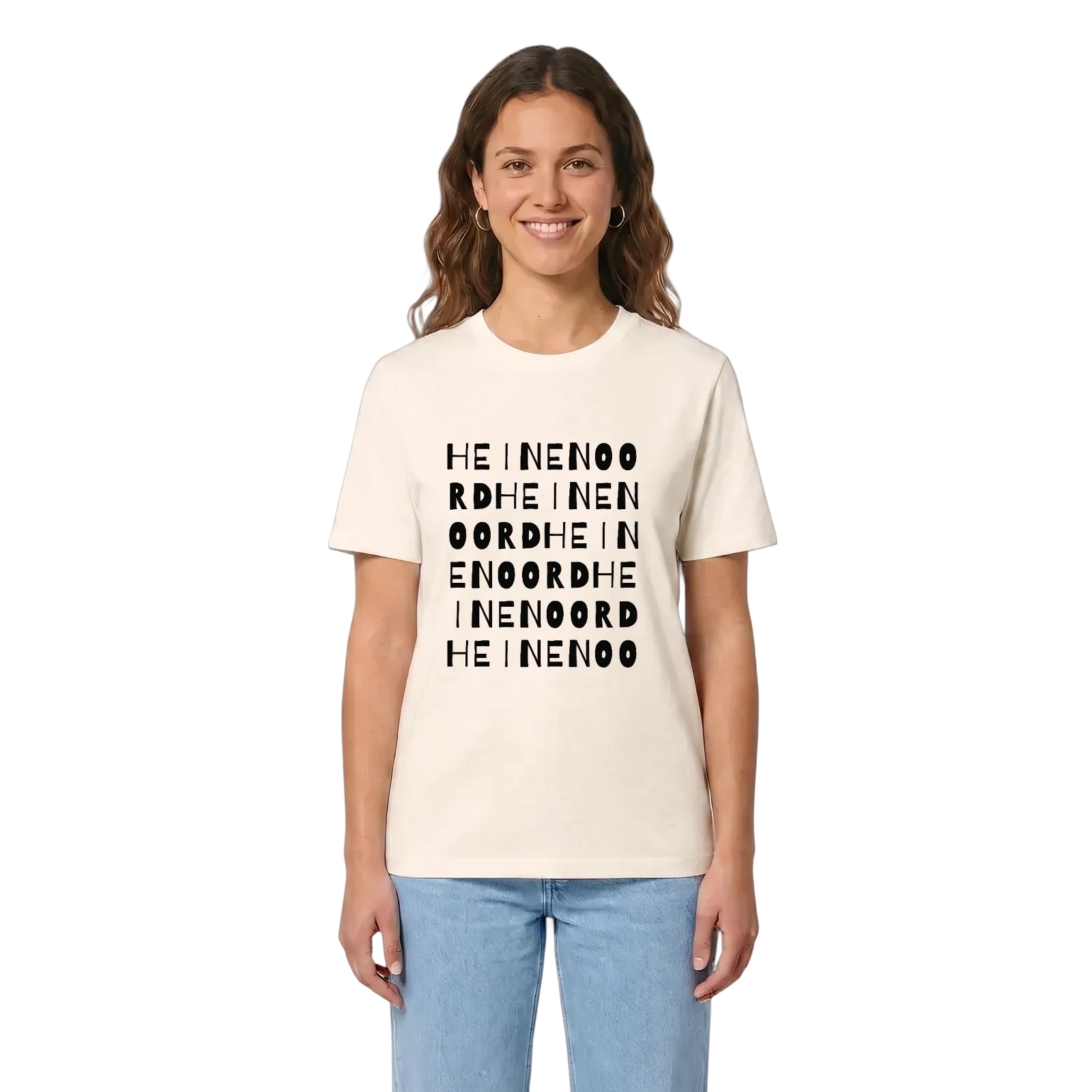 Heinenoord ordlek t-shirt – Vintage White, i miljö