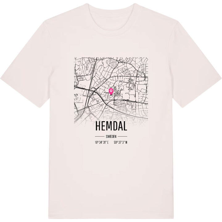 Hemdal karta t-shirt – t-shirt från PinShirt