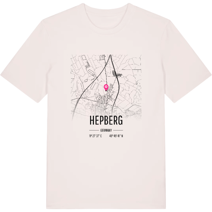 Hepberg karta t-shirt – t-shirt från PinShirt