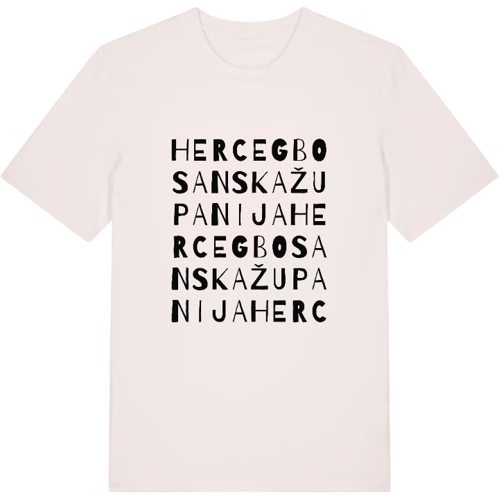Hercegbosanska županija ordlek t-shirt – t-shirt från PinShirt