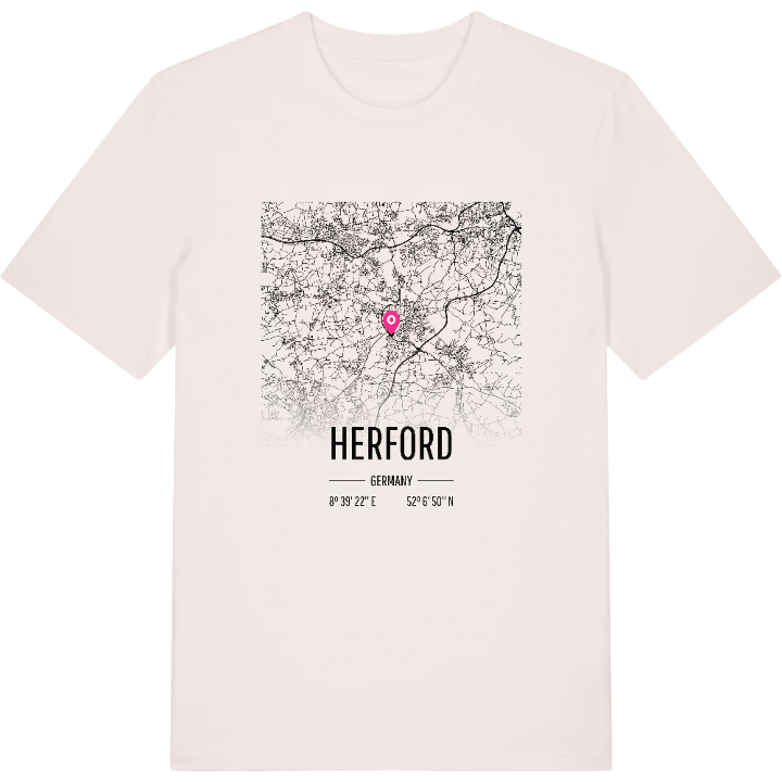 Herford karta t-shirt – t-shirt från PinShirt
