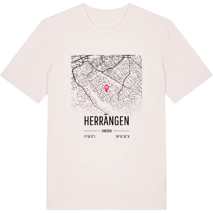 Herrängen karta t-shirt – t-shirt från PinShirt