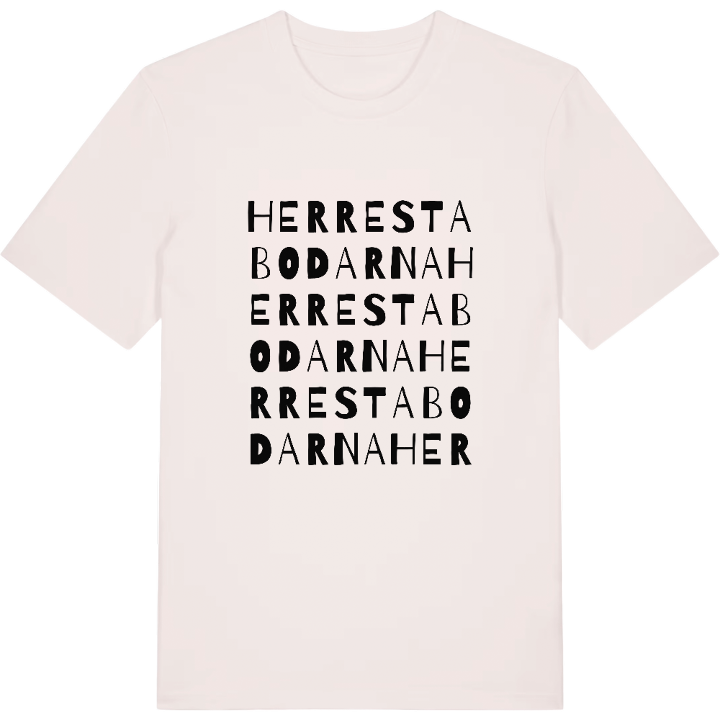 Herrestabodarna ordlek t-shirt – t-shirt från PinShirt