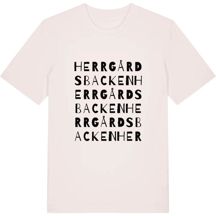 Herrgårdsbacken ordlek t-shirt – t-shirt från PinShirt