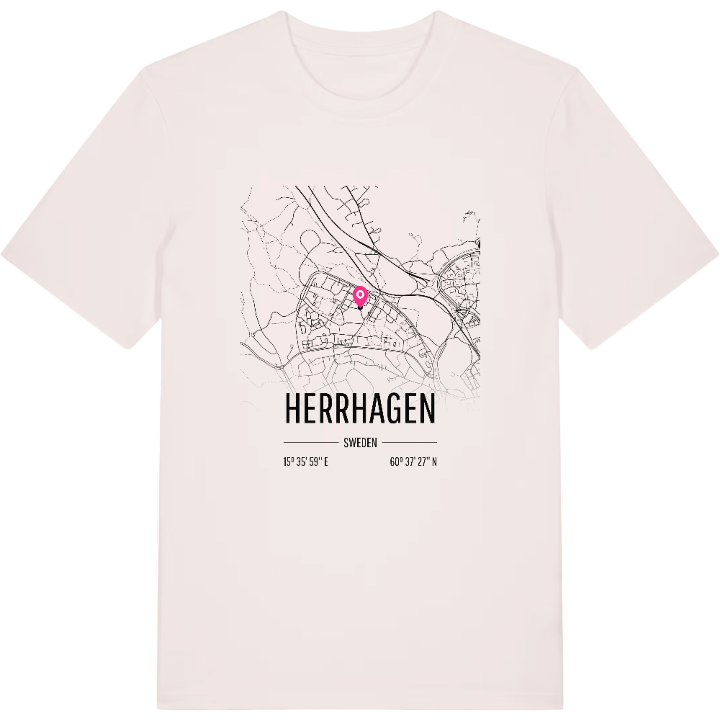 Herrhagen karta t-shirt – t-shirt från PinShirt