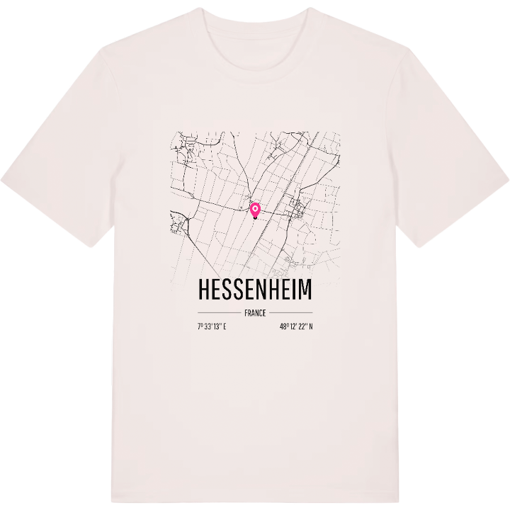 Hessenheim karta t-shirt – t-shirt från PinShirt