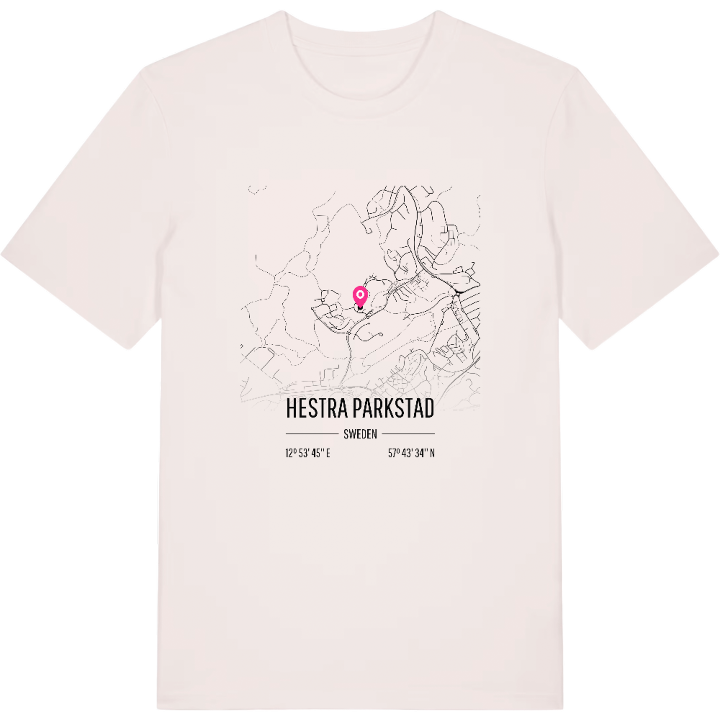 Hestra parkstad karta t-shirt – t-shirt från PinShirt