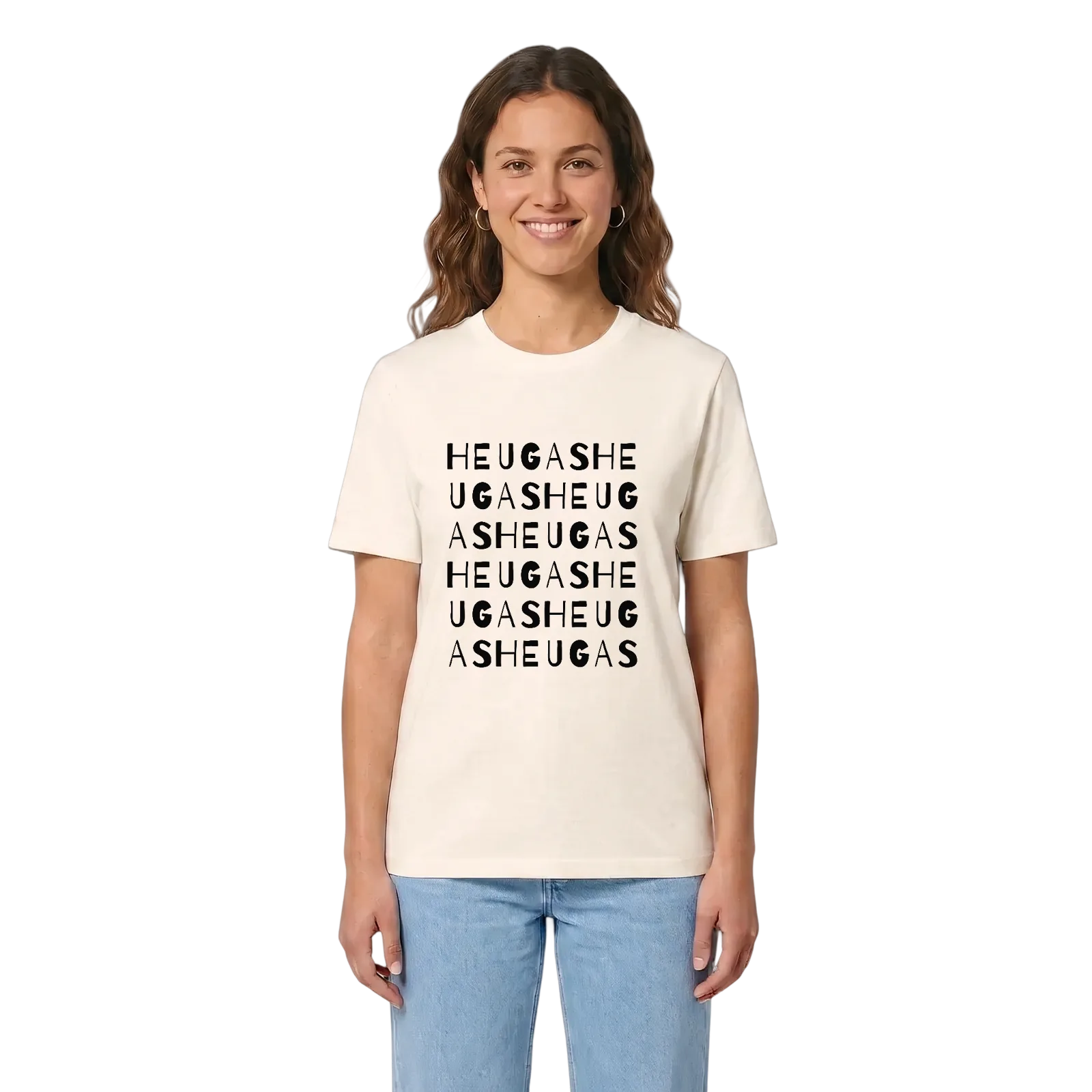 Heugas ordlek t-shirt – Vintage White, i miljö