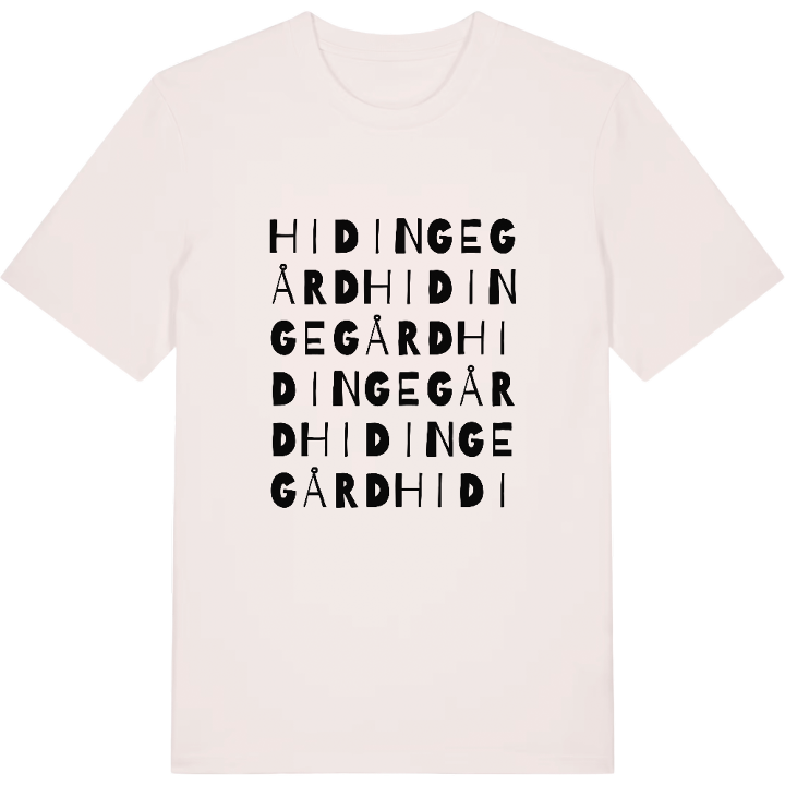 Hidingegård ordlek t-shirt – t-shirt från PinShirt