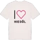 Jag älskar Hiegöl t-shirt stort tryck
