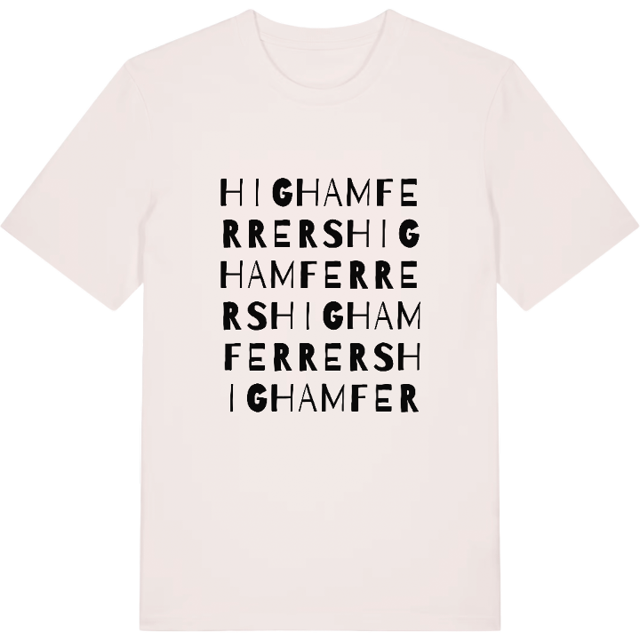 Higham Ferrers ordlek t-shirt – t-shirt från PinShirt