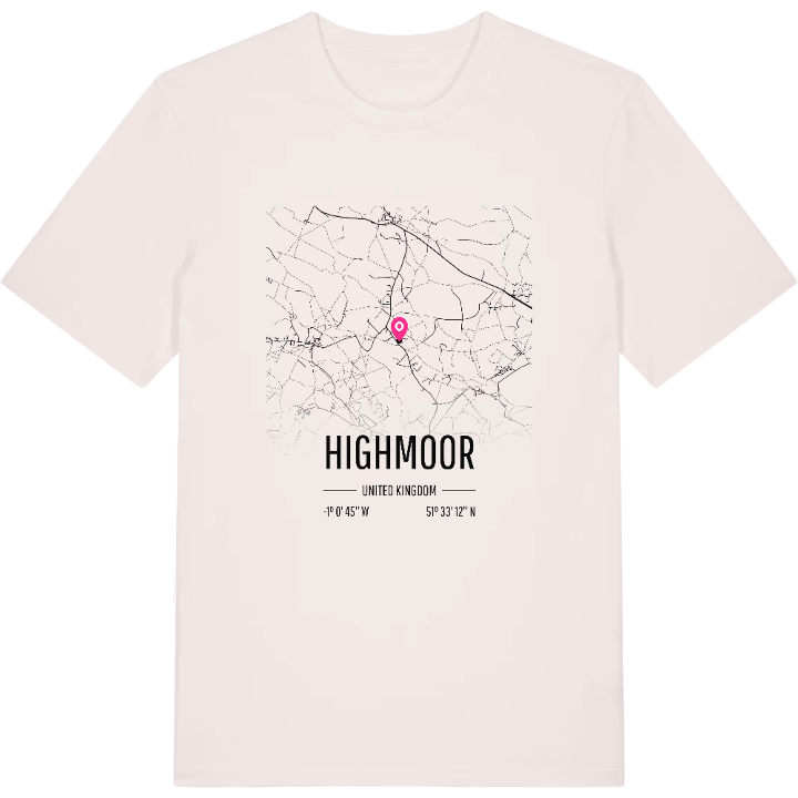 Highmoor karta t-shirt – t-shirt från PinShirt