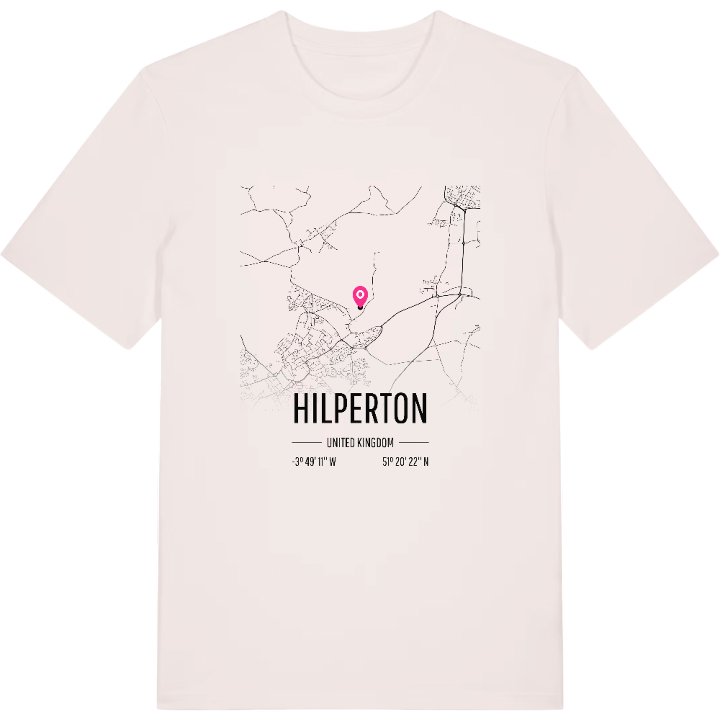 Hilperton karta t-shirt – t-shirt från PinShirt