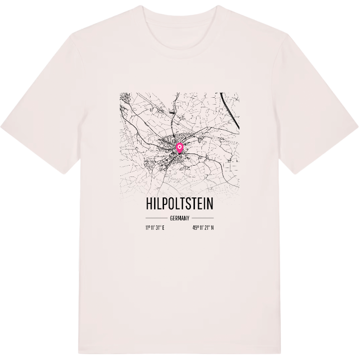 Hilpoltstein karta t-shirt – t-shirt från PinShirt