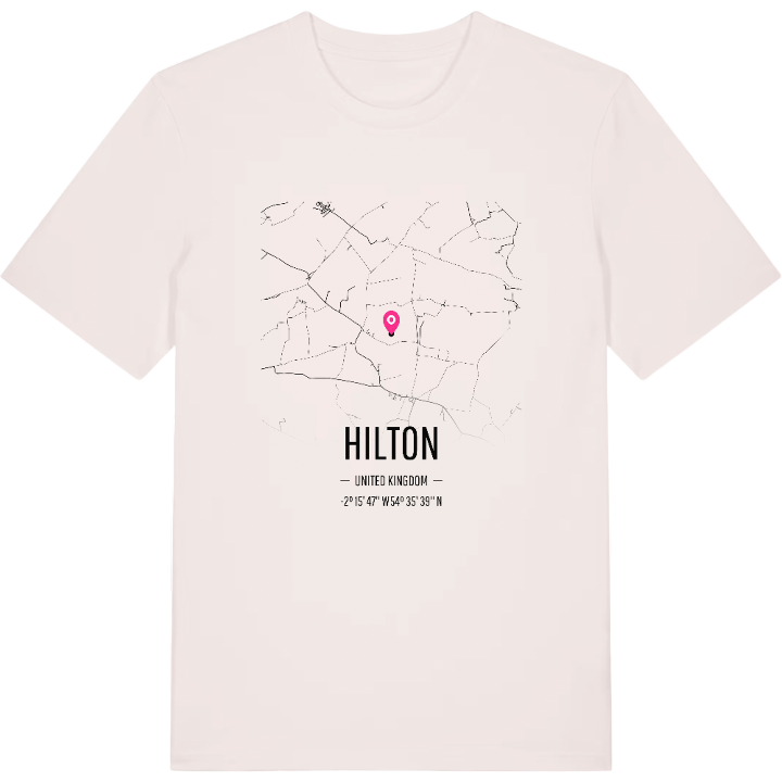 Hilton karta t-shirt – t-shirt från PinShirt