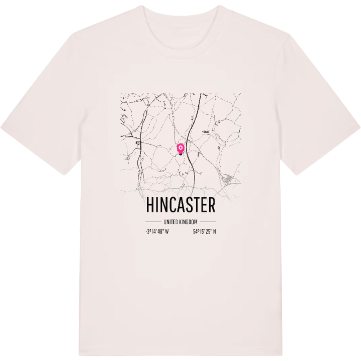 Hincaster karta t-shirt – t-shirt från PinShirt