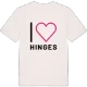 Jag älskar Hinges t-shirt stort tryck