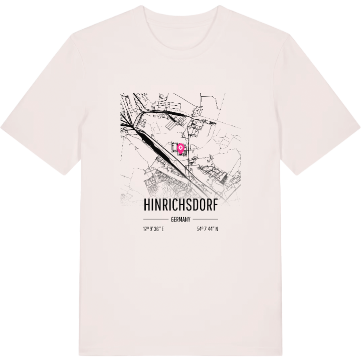 Hinrichsdorf karta t-shirt – t-shirt från PinShirt