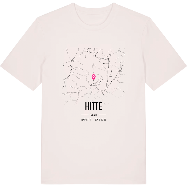 Hitte karta t-shirt – t-shirt från PinShirt