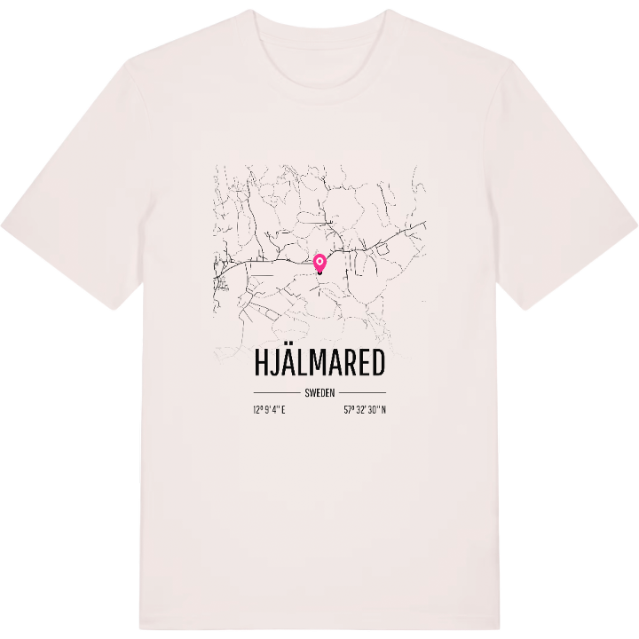 Hjälmared karta t-shirt – t-shirt från PinShirt