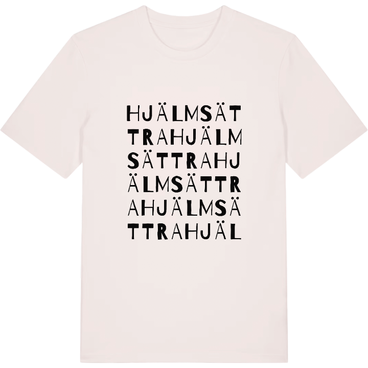 Hjälmsättra ordlek t-shirt – t-shirt från PinShirt