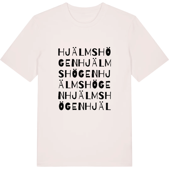 Hjälmshögen ordlek t-shirt – t-shirt från PinShirt