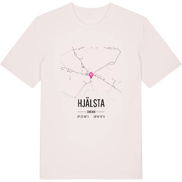 Hjälsta karta t-shirt – t-shirt från PinShirt