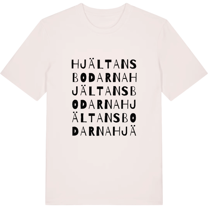 Hjältansbodarna ordlek t-shirt – t-shirt från PinShirt