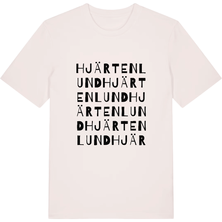 Hjärtenlund ordlek t-shirt – t-shirt från PinShirt