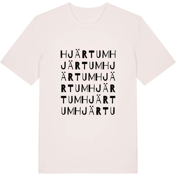 Hjärtum ordlek t-shirt – t-shirt från PinShirt