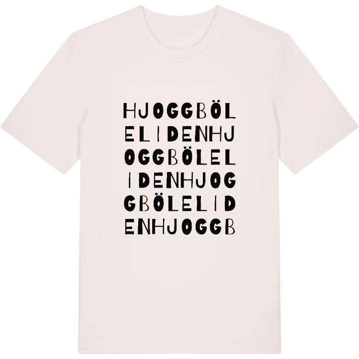 Hjoggböleliden ordlek t-shirt – t-shirt från PinShirt