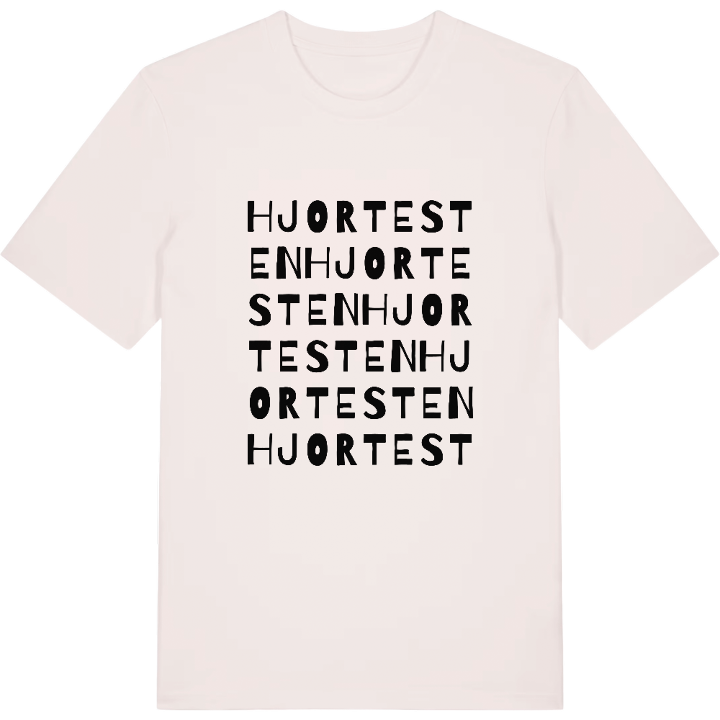 Hjortesten ordlek t-shirt – t-shirt från PinShirt