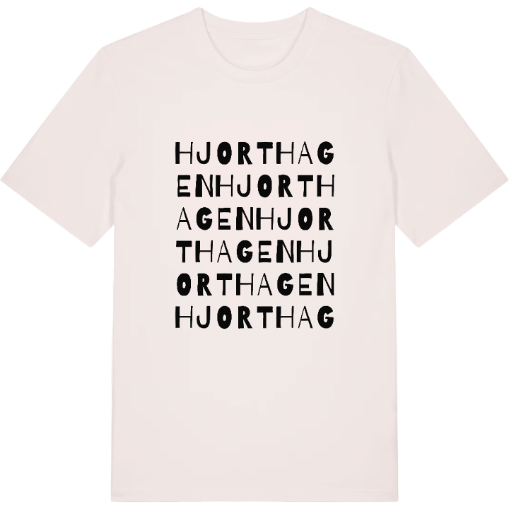Hjorthagen ordlek t-shirt – t-shirt från PinShirt