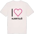 Jag älskar Hjortsjö t-shirt stort tryck