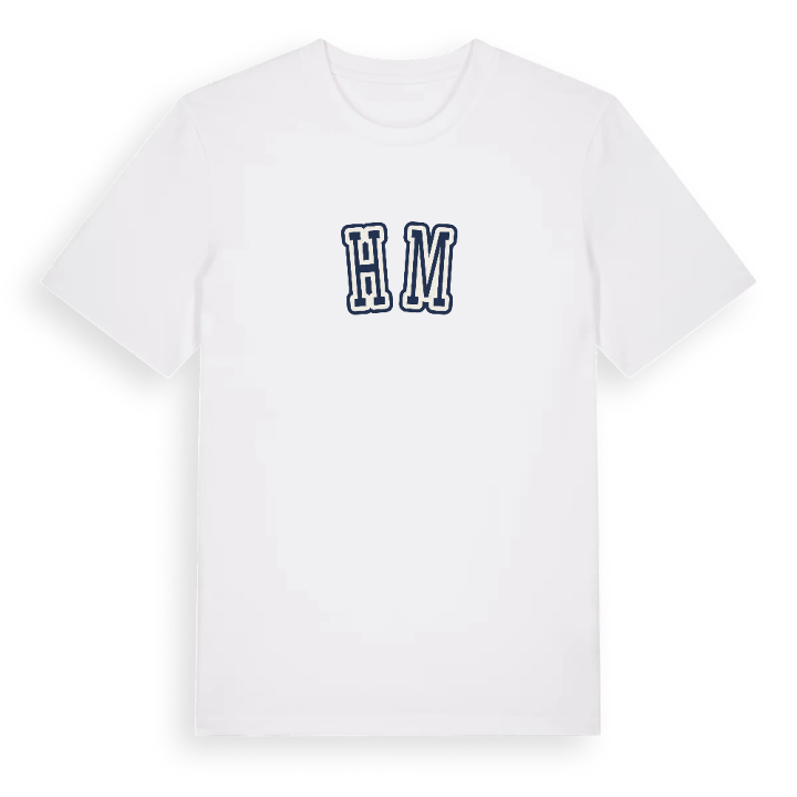 HM college t-shirt – t-shirt från PinShirt