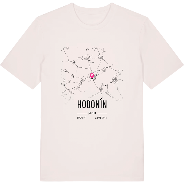 Hodonín karta t-shirt – t-shirt från PinShirt