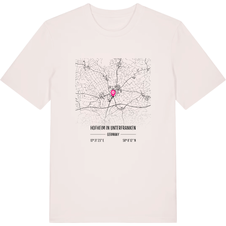 Hofheim in Unterfranken karta t-shirt – t-shirt från PinShirt