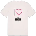 Jag älskar Hög t-shirt stort tryck