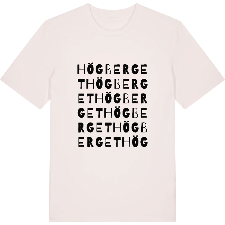 Högberget ordlek t-shirt – t-shirt från PinShirt