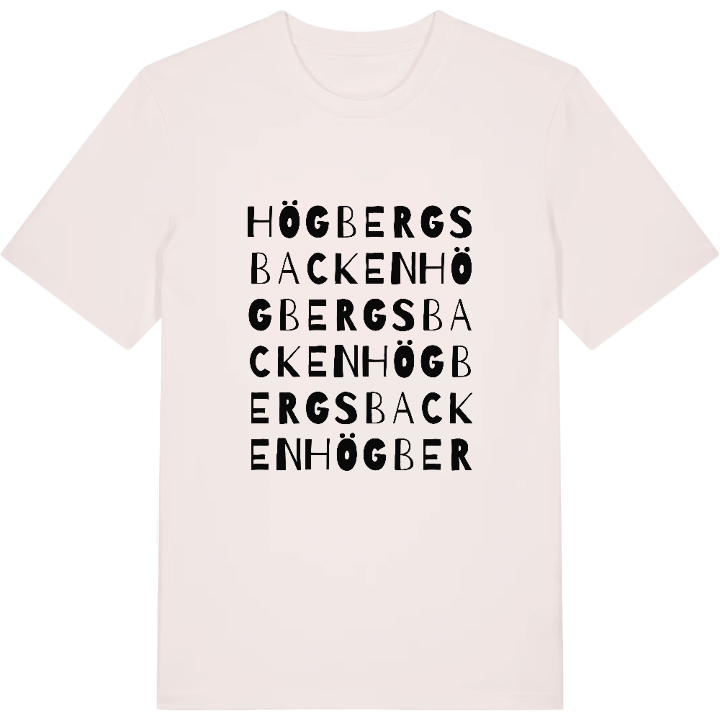 Högbergsbacken ordlek t-shirt – t-shirt från PinShirt