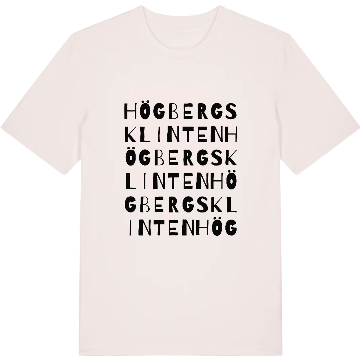 Högbergsklinten ordlek t-shirt – t-shirt från PinShirt