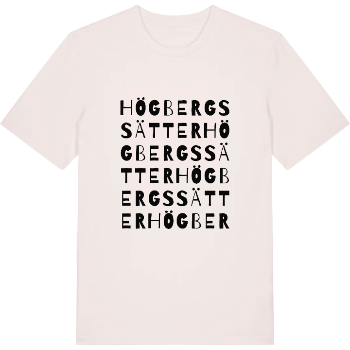 Högbergssätter ordlek t-shirt – t-shirt från PinShirt
