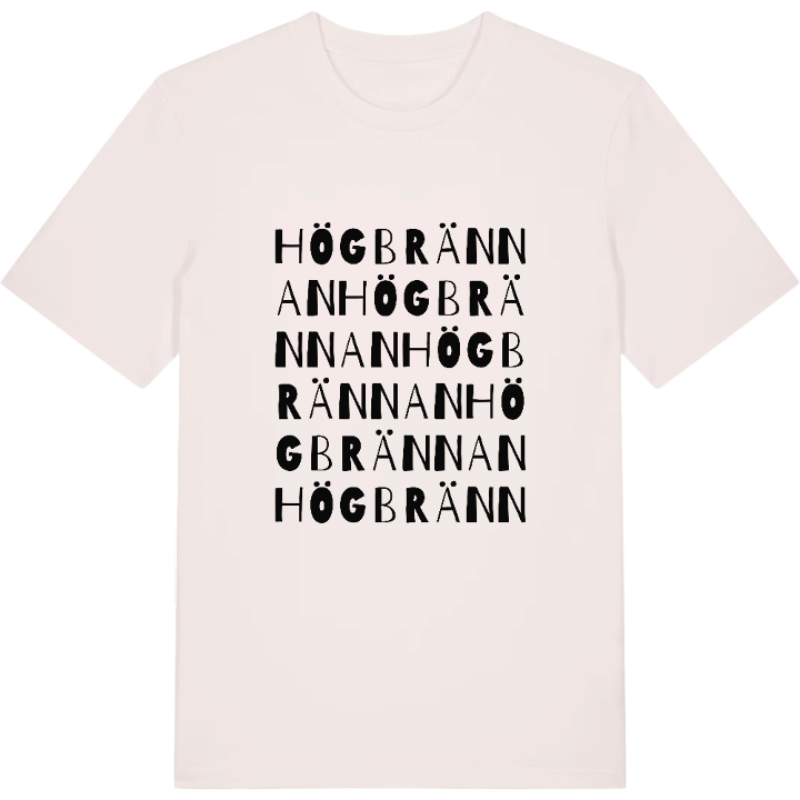 Högbrännan ordlek t-shirt – t-shirt från PinShirt