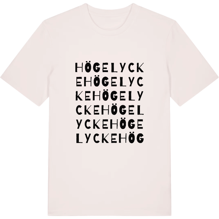Högelycke ordlek t-shirt – t-shirt från PinShirt