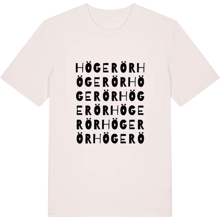Högerör ordlek t-shirt – t-shirt från PinShirt