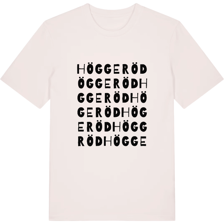 Höggeröd ordlek t-shirt – t-shirt från PinShirt