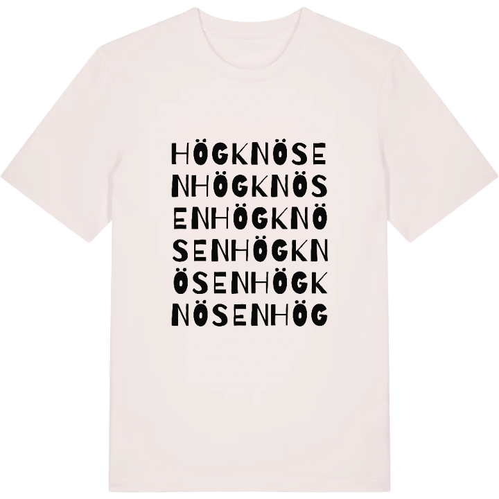 Högknösen ordlek t-shirt – t-shirt från PinShirt