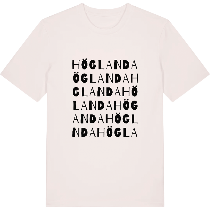Höglanda ordlek t-shirt – t-shirt från PinShirt