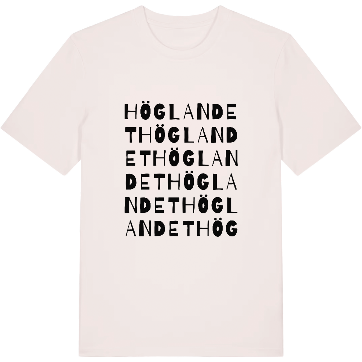 Höglandet ordlek t-shirt – t-shirt från PinShirt