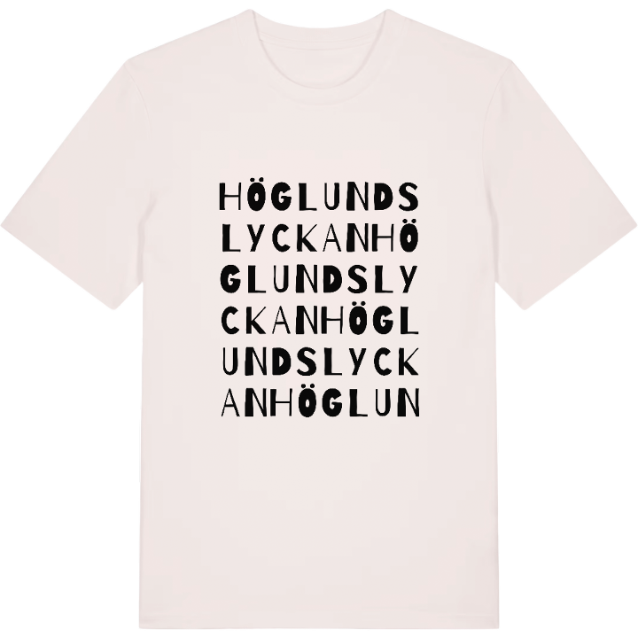 Höglundslyckan ordlek t-shirt – t-shirt från PinShirt